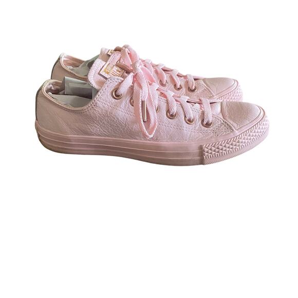 Converse Chuck Taylor Sneakers Pink Leather Rose Gold Women’s 8 / Men’s 6 - Picture 7 of 9